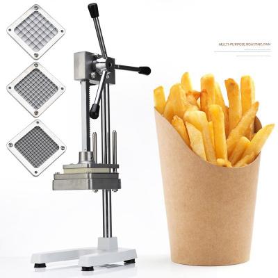 China Snack factory hot goods corrugated potato strip cutting machine restaurant potato wave slicer Te koop