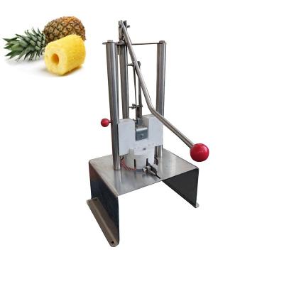 China Wholesale Commercial Snack Factory Manual Stainless Steel Metal Pineapple Hollow Puncher Slicer Peeler Cutter for sale