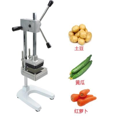 China Snacks Factory French Fries Cutter Fruit Vegetable Potato Slicer 8/10/12mm Blades And Commercial Pusher Blocks for sale