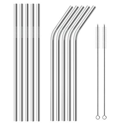 China Bent Stainless Steel Metal Straw Straight Customized Viable for sale