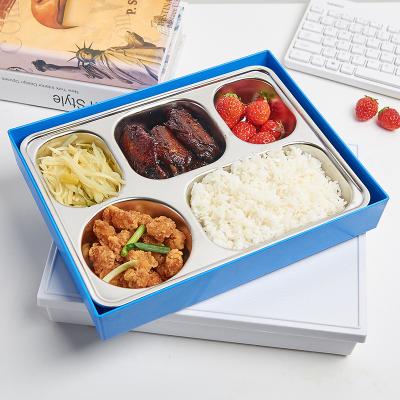 Китай High Quality Viable Hot Selling Stainless Steel 304 Bento Lunch Box Food Container Student Staff Use продается