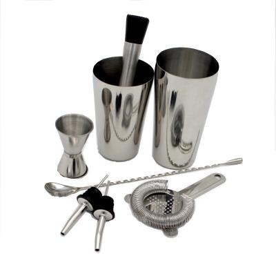 China Viable Shaker Martini Mixer Integrated Sieve Drink Bar Stainless Steel Novelty Promotional Cocktail Shaker for sale