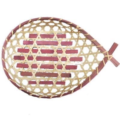 China eco-friendly & Renel Pure Handmade Natural Bamboo Rattan Woven Fish Shaped Serving Basket Tray for sale