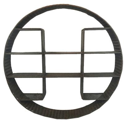 China Handmade Customized Minimalist Renel PE Rattan Round Home Wall Decor Shelf for sale