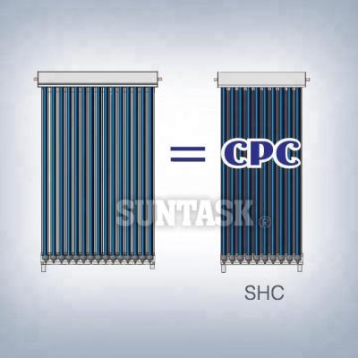 China Water Heater Suntask New Solar Collector with CPC Reflectors for sale