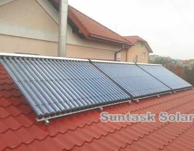 China New Suntask Heat Pipe Solar Collector with CPC SHC Reflector for sale