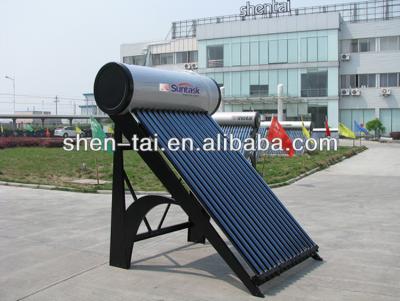 China Suntask Outdoor Compact Pressurized Solar Geyser With Flat Frame for sale