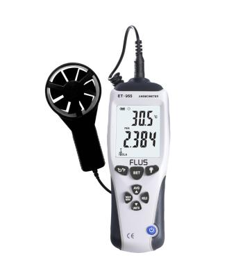 China High Efficiency Air Flow Digital Thermo Anemometer ET-955 185*66*33mm for sale