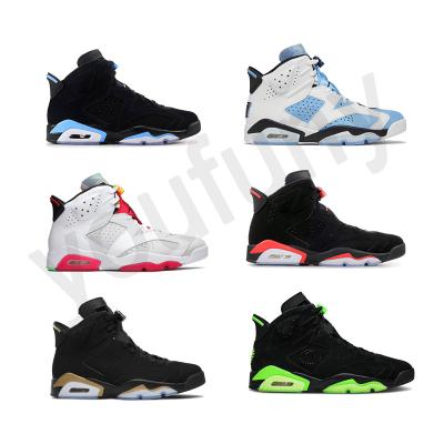 China Fashion\Comfortable\Durable\Breathable\Lit 6 Original AJ Hares 6 High Quality Retro Men's Basketball Shoes Mens Sports Sneaker Size 7-13 for sale