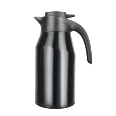 China PORTABLE BLACK COLOR STAINLESS STEEL COFFEE JUG TOUCH SCREEN LID TEMPERATURE SHOW SMART COFFEE POT for sale