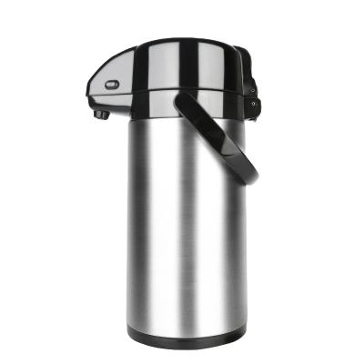 China 2.2L PORTABLE Double Wall Tea Vacuum Air Pot Pump Stainless Water Pot for Coffee and Tea for sale