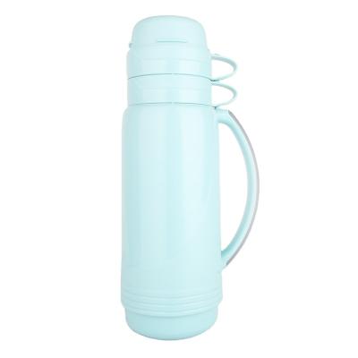 China THERMOS 2020 NEW COLOR HIGH GRADE VACUUM LIGHT GREEN PORTABLE PLASTIC BOTTLE TWO CUP BOTTLE TRAVEL BOTTLE for sale