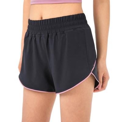 China Wholesale Women Breathable Running Training Shorts Quick Dry OEM Accept Sportswear Shorts for sale