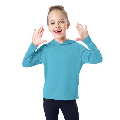 China Breathable Long Sleeve Long Sleeve Wholesale OEM Accept Rash Guard UPF50+ Child Outdoor Unisex Quick Dry Hoodie Design Rashguards for sale