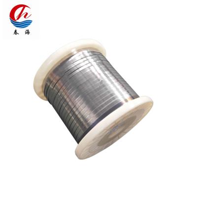 China Cr20Ni80 Corrosion Resistance Nichrome Resistance Flat Heating Wire for sale