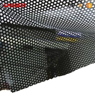 China One Way Vision Window Screen Self Adhesive Vinyl Durable Perforated Window Film Gasser Mark for sale