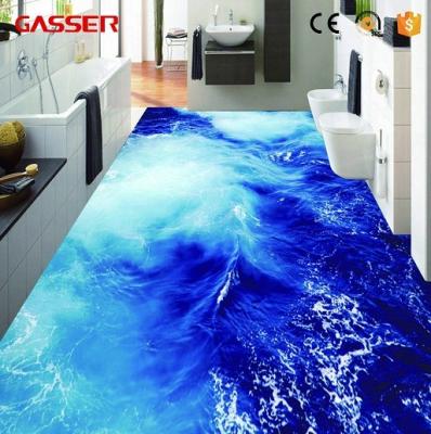 China Popular Customized Self Adhesive Removable Magic 3D Floor Sticker Beautiful Decorative Sticker For Home Decor for sale