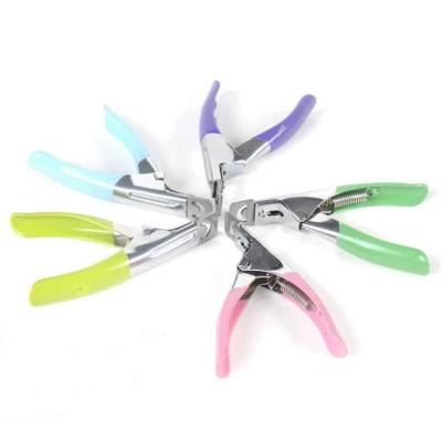 China Art Tools Artificial False Nails Durable Professional Nail Cutter Clipper French U-Shape Edger Scissors for sale