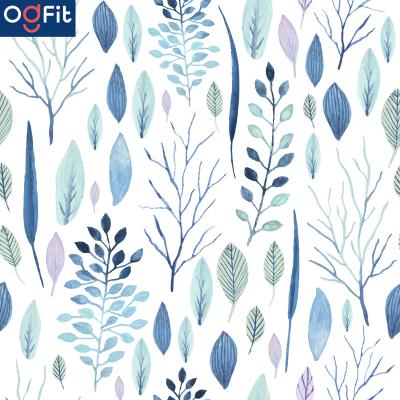 China Waterproof+ECO-Friendly+Self-adhesive Leaf Self-adhesive Removable Botanical Home DIY Peel and Stick Modern Fabric Wallpaper for sale