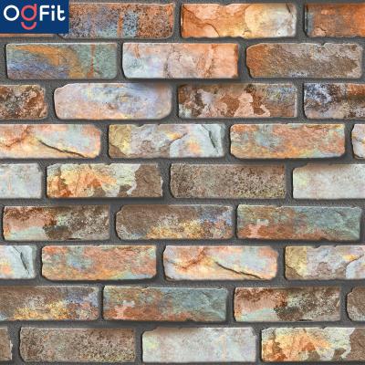 China Waterproof+ECO-Friendly+Self-adhesive DIY Natural Style Interior Waterproof Removable Modern Home Decorative Self-adhesive Brick Peel and Stick Cloth Wallpaper for sale