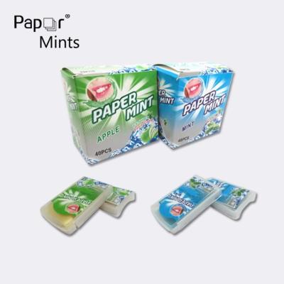 China Bozai Natural Oral Strip Mint Paper Candy Refresh Puff Strips for sale