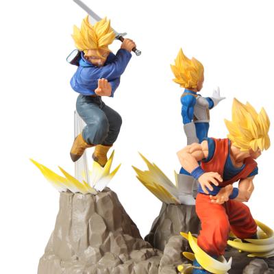 China Super Saiyan Son Goku Vegata Cartoon Toy Trunks Action Numbers PVC Collectible Model Toys for sale