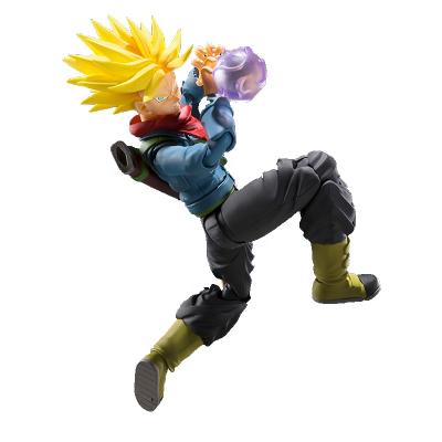 China PVC Super Saiyan Movable Collection Action Figure Cartoon Toy DBZ SAIYAN SHF 14cm Trunks Model Toys for sale