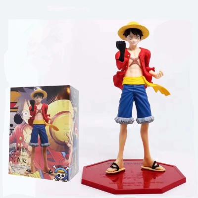 China Cartoon Toy 23CM Japan Anime One Piece JUMP 50th Birthday Monkey D Luffy Action Number PVC Model Doll for sale