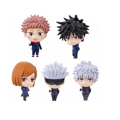 China Cartoon Toy 5pcs/set Anime Jujutsu Kaisen Action Number PVC Collectible Model Toy For Gifts for sale