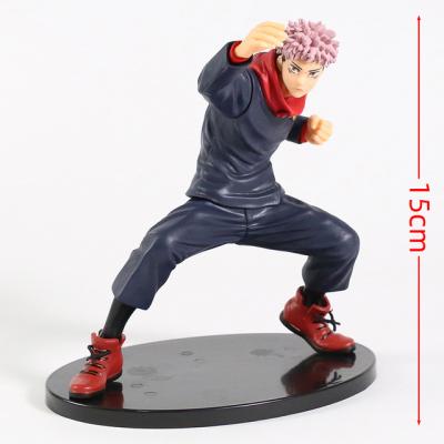 China Cartoon Toy 15cm Anime Jujutsu Kaisen Action Figure Itadori Yuji PVC Model Figura Collection For Gifts for sale