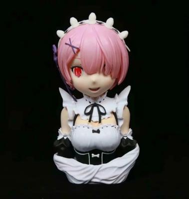 China Cartoon Toy 17cm Re:Starting Life In A Different World Of Zero PVC Statue Action Figure Rem Ram Bust Model Toy Doll for sale