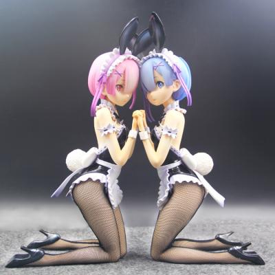 China Cartoon Toy 35cm Anime Re:Starting Life In A Different World Of REM RAM Action Number PVC Model Toy Zero For Gifts for sale