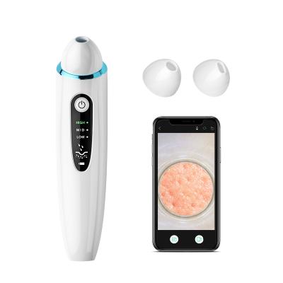 China WiFi Acne Treatment Ultrasonic Handheld Pore Remover Deep Visual Electric Blackhead Remover Machine With Camera for sale