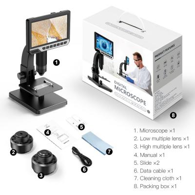 China X2000 Full HD Color Monitor Magnifier X2000 Digital Biological Electron Microscope Jewelery Setting Video Microscope Camera Camera for sale