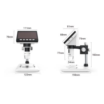 China 4.3 Inch Microscope Video Camera Digital Photo Mode 2.0 Mega HD 1000X Pixels For Jewelers Placing PCB Inspection for sale