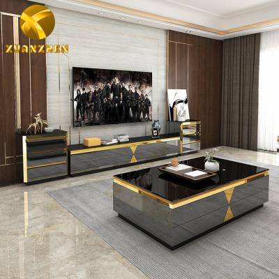 China Expandable Home Furniture Living Room Sets Hot Sale Modern TV Cabinets Luxury Unit TV Stand With Drawer Made In Porcelain for sale