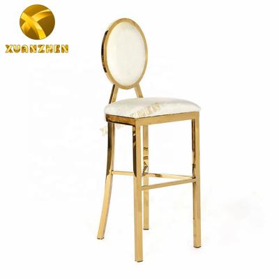 China Modern Home Style Modern Design Stainless Steel Foshan Furniture Leather Bar Chairs For Sale for sale