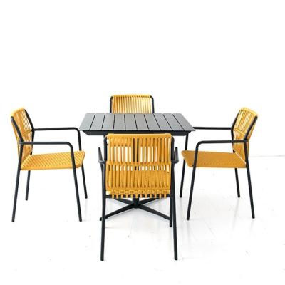 China Modern new design garden dinning table chair for restaurant outdoor furniture for sale