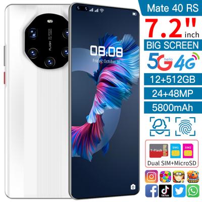 China Wholesale Original Dual SIM Card Global Version High Quality 7.2 Inch LIYUN Cell Phone Android Mobile Phones Mate40RS Smartphone 12GB+512GB for sale