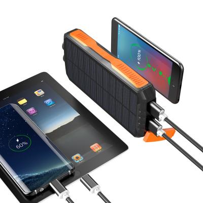 China Fast Charging Support Mobile Accessories Golf Poe Wallet and Radio Magnetic 10000mah Cable Powerbank Cargador Portatil Banks Solar Panel Power Bank for sale