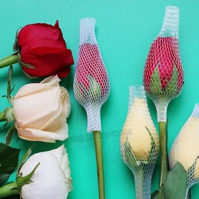 China Plastic Flower Flower Bud Sleeve Rose Net Cover for sale