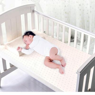 China Massage Baby Crib Mattress Organic Breathable LATEX Mattress Support Non-Toxic Natural Topper for sale