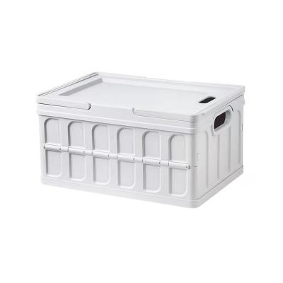 China CLASSIC URU Hot Sale Outdoor Portable Wholesale Plastic Folding Storage Box With Handle for sale