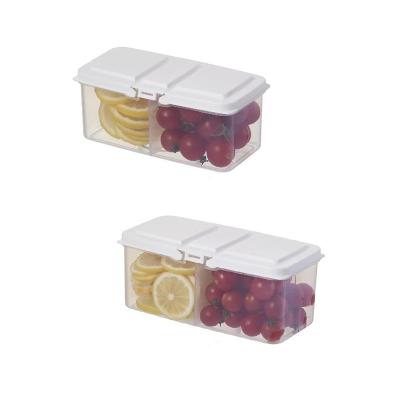 China Freshness Preservation URU Portable Plastic Kitchen Refrigerator Food Organizer With Lid for sale