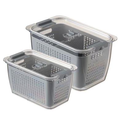 China Freshness Preservation Home Transparent Plastic Storage Container With Lid For Food for sale