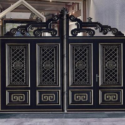 China Beautiful Modern Outdoor Decoration Villa Yard Gate Aluminum Barrier Gate for sale