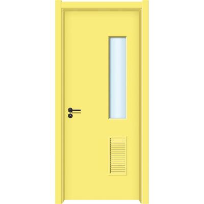 China Modern Kindergarten Classroom Swing Door WPC Door Inside With Window For Hospital for sale