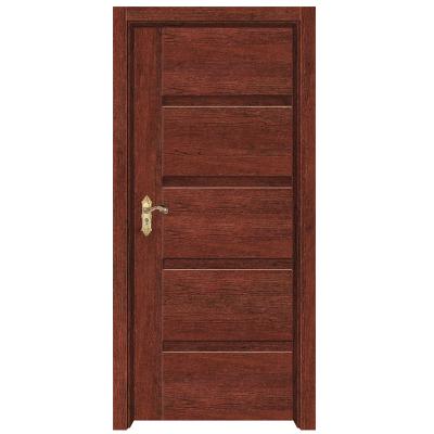 China Latest modern design simple brown wooden armored interior door entry door for sale