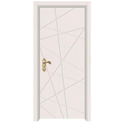 China Wood veneer wooden doors-bedroom-room door interior skin good quality modern armored door for sale