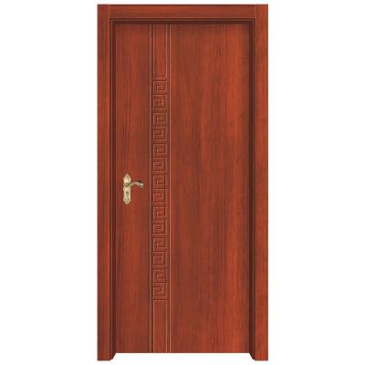 China Modern House Front Entry Teak Wood Interior Door Simple Design For Living Room for sale